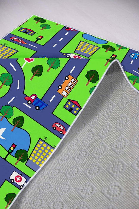 Conceptum Alfombra Multicolor con Diseño 3D de 60 x 100 cm